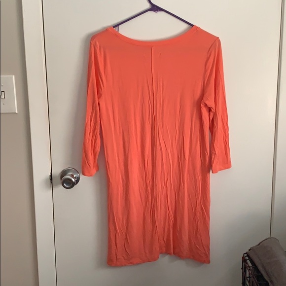 Coral 3/4 sleeve Hollister Tunic shirt - Picture 3 of 4